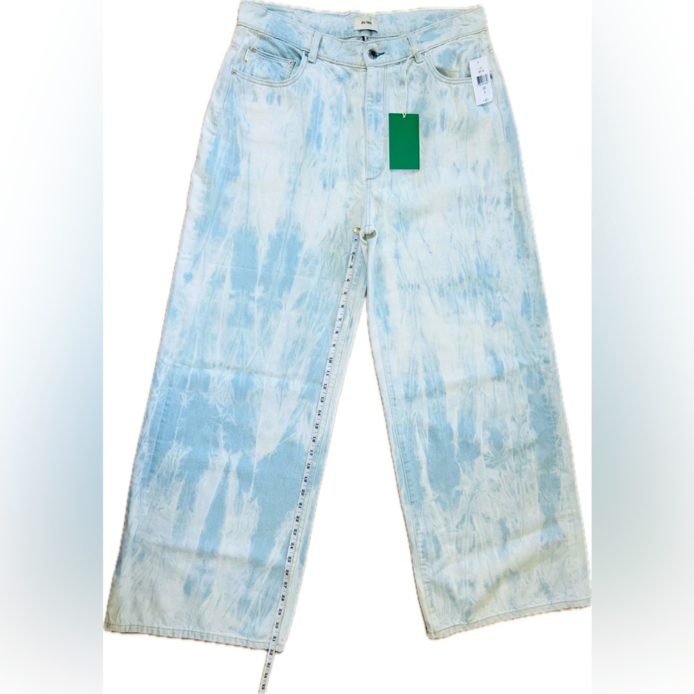 NWT DL1961 SZ 14/32 “Hepburn” wide leg high rise vintage inspired 5-pocket jeans - Picture 10 of 12